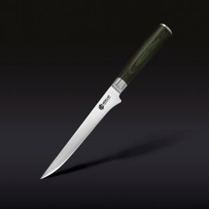 Damascus Steel Boning & Fillet Knife. 6 (Green)