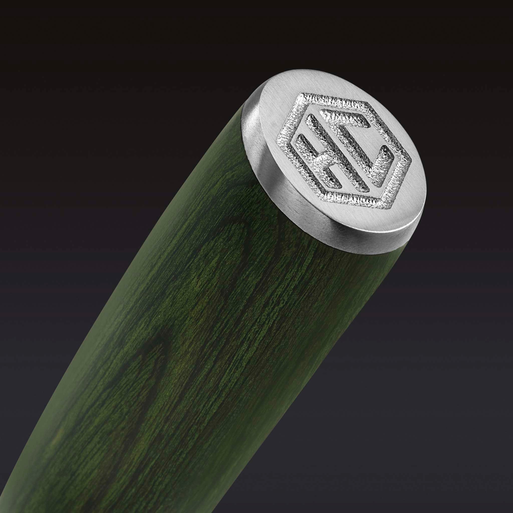Damascus Steel Chef's Knife. 8 (Green) - Image 6